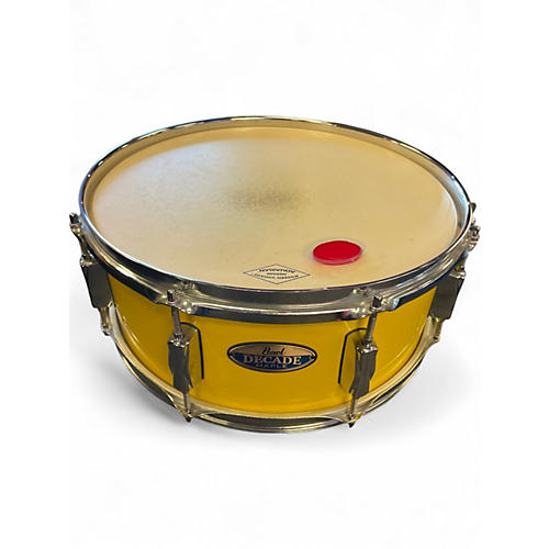Used Pearl 14in DECADE MAPLE SNARE Yellow Drum Yellow 33