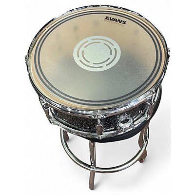 Used Pearl 14in Decade Maple Black and Silver Sparkle Drum