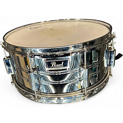 Used Pearl 14in Export Series Snare Drum Chrome Drum