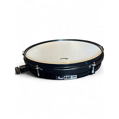 Used Pearl 14in Fat & Skinny 2 x 14-inch Auxiliary Snare Drum Black Drum
