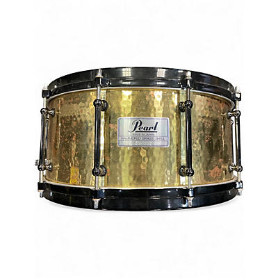 Used Pearl 14in HAMMERED BRASS Gold Drum