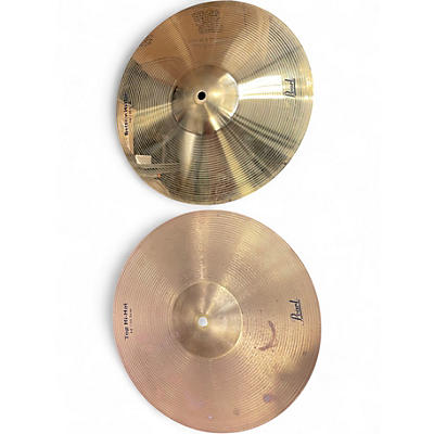 Used Pearl 14in HI-HAT PAIR Cymbal