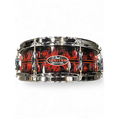 Used Pearl 14in Igniter Black Flame Drum Black Flame 33