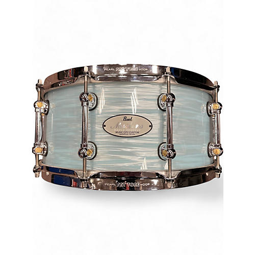 Used Pearl 14in MASTERS MAPLE RESERVE MUSIC CITY CUSTOM ICE BLUE Drum ICE BLUE 33