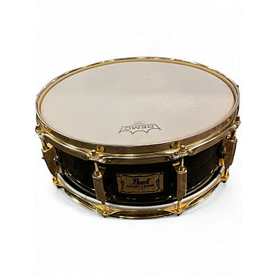 Used Pearl 14in Masters Custom MMX snare Trans Black Drum