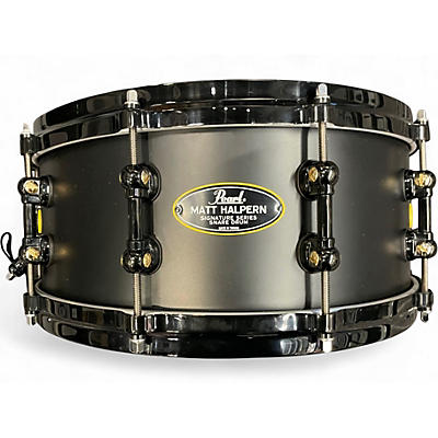 Used Pearl 14in Matt Halpern Snare Black Drum
