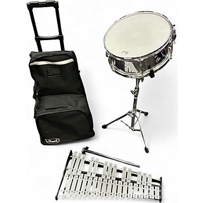 Used Pearl 14in PERCUSSION KIT Chrome Drum