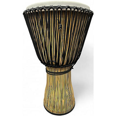 Used Pearl 14in Pearl PBJVR14698 Djembe Zebra Grass Djembe