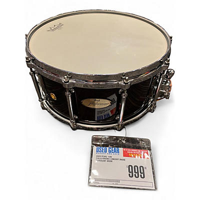 Used Pearl 14in Philharmonic Concert Snare Mahogany Drum