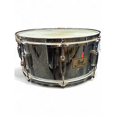 Used Pearl 14in STELL SHELL SS Silver Drum