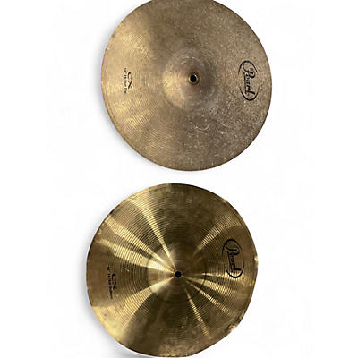 Used Pearl 14in Sound Edge CX Hi hat Pair Cymbal