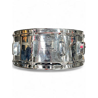 Used Pearl 14in Steel Shell Silver Drum