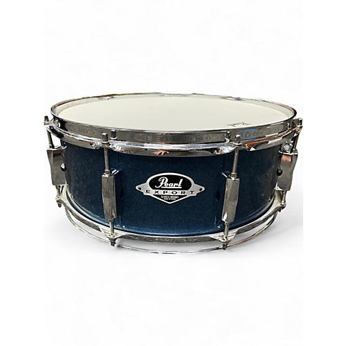 Used Pearl 14in export snare blue sparkle Drum blue sparkle 33