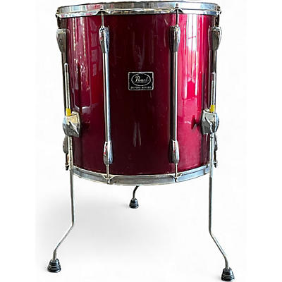 Used Pearl 16X16 Export Series Dark Red Drum