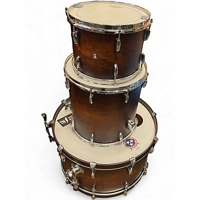 Used Pearl 3 Piece 3-Piece Drum Kit Brown Sunburst Drum Kit