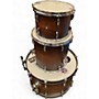 Used Pearl 3 Piece 3-Piece Drum Kit Brown Sunburst Drum Kit Brown Sunburst
