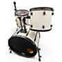 Used Pearl 3 Piece All Maple Shells White Drum Kit White