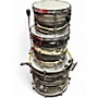 Used Pearl 3 Piece Decade Maple Bop zebra Drum Kit zebra