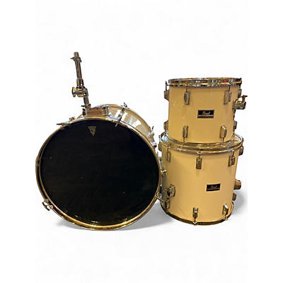 Used Pearl 3 Piece Export Alpine White Drum Kit