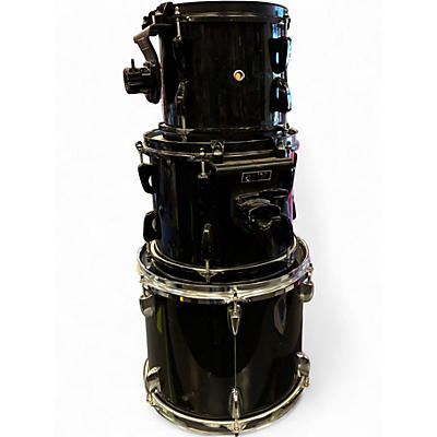 Used Pearl 3 Piece Export Black Drum Kit