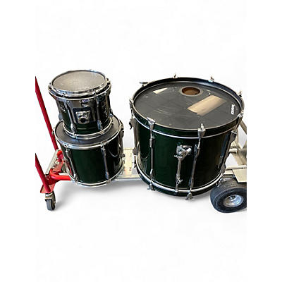 Used Pearl 3 Piece Export Green Drum Kit