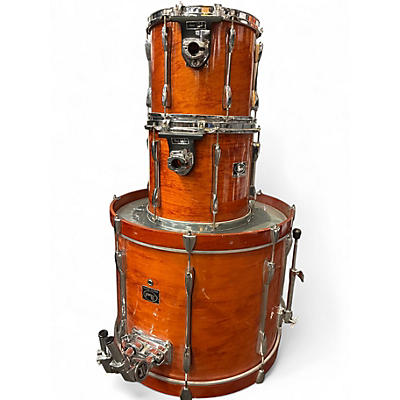 Used Pearl 3 Piece Export Orange Drum Kit