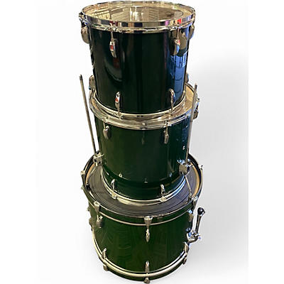 Used Pearl 3 Piece Forum Green Drum Kit