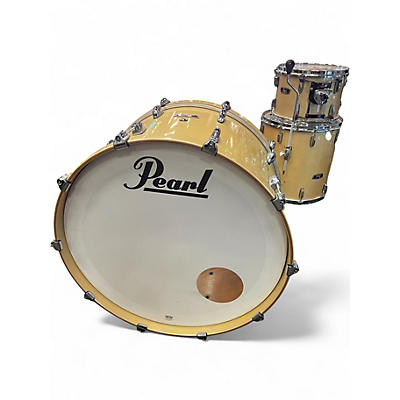 Used Pearl 3 Piece MAPLE FIBERGLASS CHAMPAGNE Drum Kit