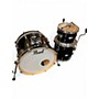 Used Pearl 3 Piece MAPLE PROFFESSIONAL Black Drum Kit Black