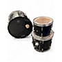 Used Pearl 3 Piece MASTERS STUDIO SHELL PACK Black Drum Kit Black