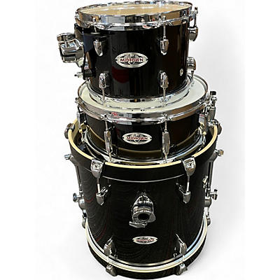Used Pearl 3 Piece MIDTOWN BLACK SPARKLE Drum Kit