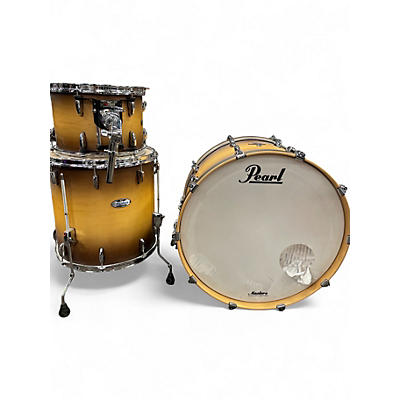 Used Pearl 3 Piece Masters MCX Series olive burst Drum Kit
