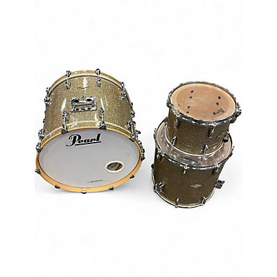 Used Pearl 3 Piece Masters Maple CHAMPAGNE SPARKLE Drum Kit