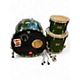 Used Pearl 3 Piece Masters Maple Emerald Green Drum Kit Emerald Green