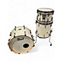 Used Pearl 3 Piece Masters Maple Gum Pearl White Drum Kit Pearl White