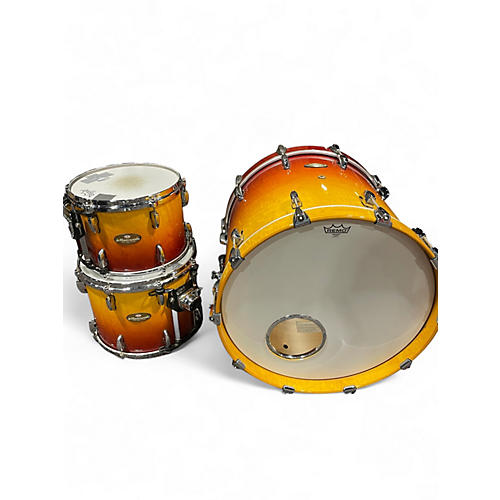 Used Pearl 3 Piece Masterworks Sunset Fade Drum Kit Sunset Fade