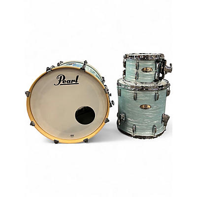 Used Pearl 3 Piece SESSION STUDIO SELECT Ice Blue Oyster Drum Kit