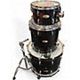 Used Pearl 3 Piece Session Studio Select Black Galaxy Sparkle Drum Kit Black Galaxy Sparkle