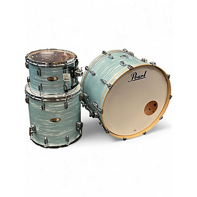 Used Pearl 3 Piece Session Studio Select Ice Blue Oyster Drum Kit