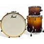 Used Pearl 3 Piece Vision 2 Color Sunburst Drum Kit 2 Color Sunburst
