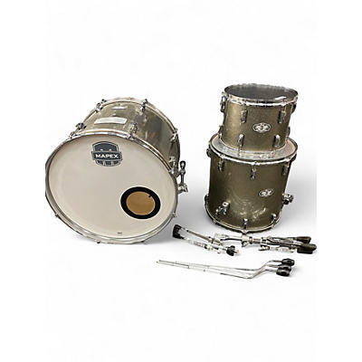 Used Pearl 3 Piece Vision Silver Sparkle Drum Kit