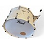 Used Pearl 3 Piece decade white Drum Kit white