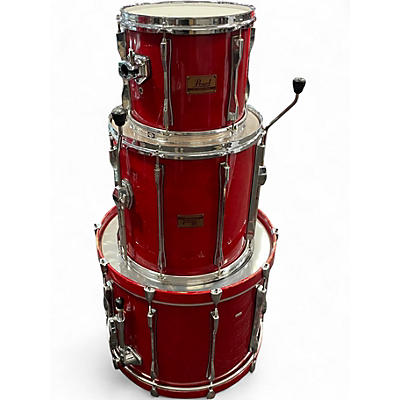Used Pearl 3 Piece mlx sequoia red Drum Kit