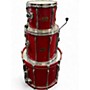 Used Pearl 3 Piece mlx sequoia red Drum Kit sequoia red