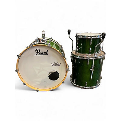 Used Pearl 3 Piece professional series Trans Green Drum Kit