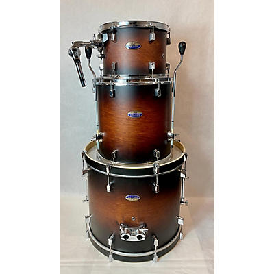 Used Pearl 3 piece Decade Maple Satin Brown Burst Drum Kit