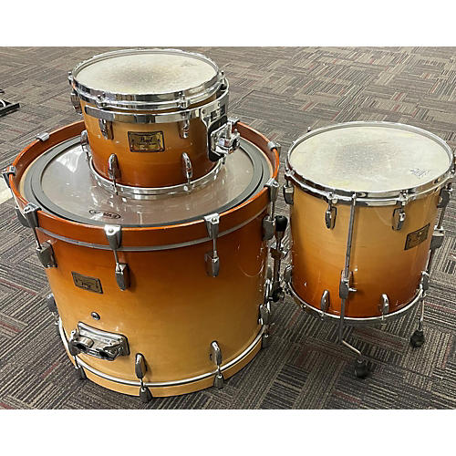 Pearl Used Pearl 3 piece Master Custom Maple 2 Color Sunburst Drum Kit 2 Color Sunburst