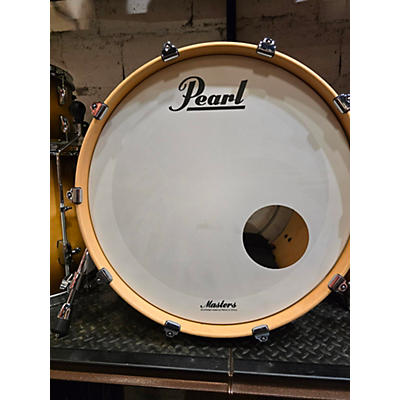 Pearl Used Pearl 3 piece Masters Maple Complete Satin Natural Burst Drum Kit