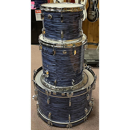 Pearl Used Pearl 3 piece President Series BLUE OYSTER Drum Kit BLUE OYSTER