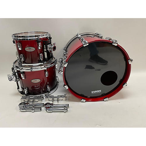 Pearl Used Pearl 3 piece Reference Series Scarlett Fade Drum Kit scarlett fade